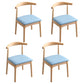 Indoor Scandinavian Side Chair Open Back Upholstered Wood Dining Room Chair Light Blue 4 Piece Set Clearhalo ' kitchen&dining_furn' 'Dining Chairs' 'Dining Tables & Seating' 'dining_chair' 'furn' 'furn_dining_chair' 'Furniture' 'furniture_dining_chair' 'Kitchen & Dining Furniture' 'kitchen' 4343884