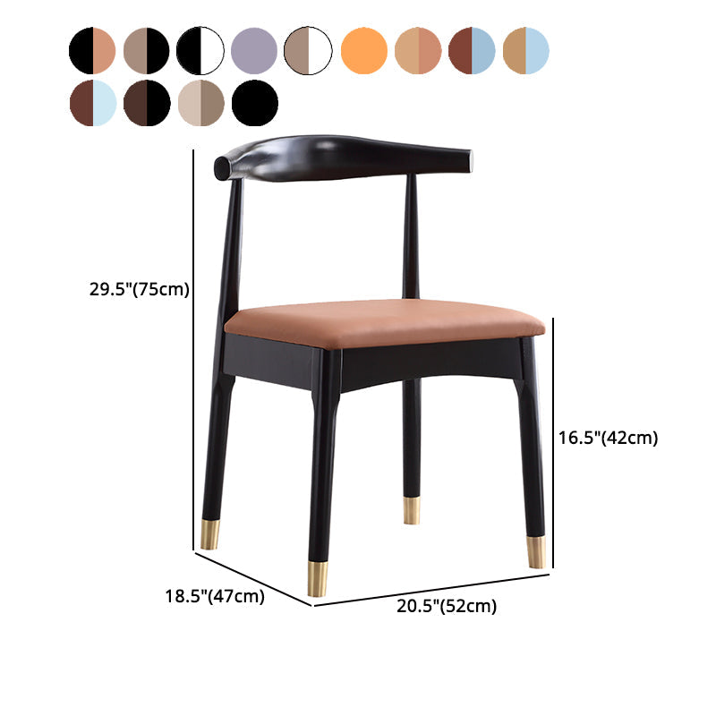 Indoor Scandinavian Side Chair Open Back Upholstered Wood Dining Room Chair Clearhalo ' kitchen&dining_furn' 'Dining Chairs' 'Dining Tables & Seating' 'dining_chair' 'furn' 'furn_dining_chair' 'Furniture' 'furniture_dining_chair' 'Kitchen & Dining Furniture' 'kitchen' 4343900