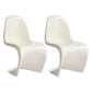 Scandinavian Style Plastic Chairs Set Dining Room Solid Back Side Chair White Set of 2 Clearhalo ' kitchen&dining_furn' 'Dining Chairs' 'Dining Tables & Seating' 'dining_chair' 'Furniture' 'furniture_dining_chair' 'Kitchen & Dining Furniture' 'kitchen' 4343902
