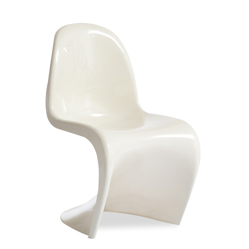 Scandinavian Style Plastic Chairs Set Dining Room Solid Back Side Chair White 1 Piece Clearhalo ' kitchen&dining_furn' 'Dining Chairs' 'Dining Tables & Seating' 'dining_chair' 'Furniture' 'furniture_dining_chair' 'Kitchen & Dining Furniture' 'kitchen' 4343909