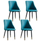 Scandinavian PU Leather Restaurant Side Chair Matte Finish Parsons Dining Chair (Set of 4) Blue Black Gold Clearhalo ' kitchen&dining_furn' 'Dining Chairs' 'Dining Tables & Seating' 'dining_chair' 'furn' 'furn_dining_chair' 'Furniture' 'furniture_dining_chair' 'Kitchen & Dining Furniture' 'kitchen' 4343945
