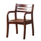 Wood Ladder Back Dining Armchair Traditional Rubberwood Arm Single Chair Clearhalo ' kitchen&dining_furn' 'Dining Chairs' 'Dining Tables & Seating' 'dining_chair' 'furn' 'furn_dining_chair' 'Furniture' 'furniture_dining_chair' 'Kitchen & Dining Furniture' 'kitchen' 4343956