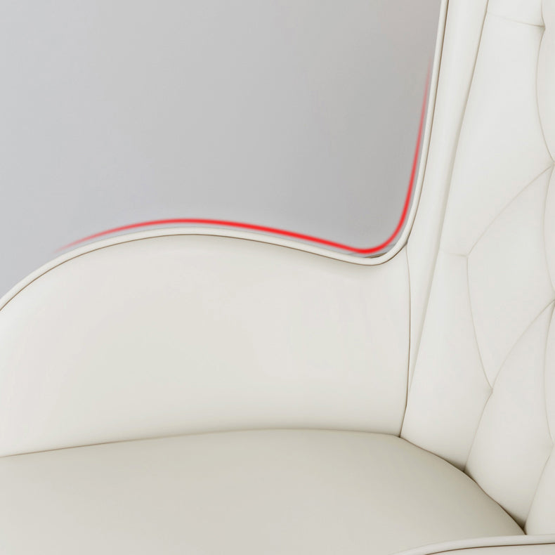 Nordic Metal Dining Room Chair Upholstered Linen Fabric Arm Single Chair for Restaurant Clearhalo ' kitchen&dining_furn' 'Dining Chairs' 'Dining Tables & Seating' 'dining_chair' 'furn' 'furn_dining_chair' 'Furniture' 'furniture_dining_chair' 'Kitchen & Dining Furniture' 'kitchen' 4343994