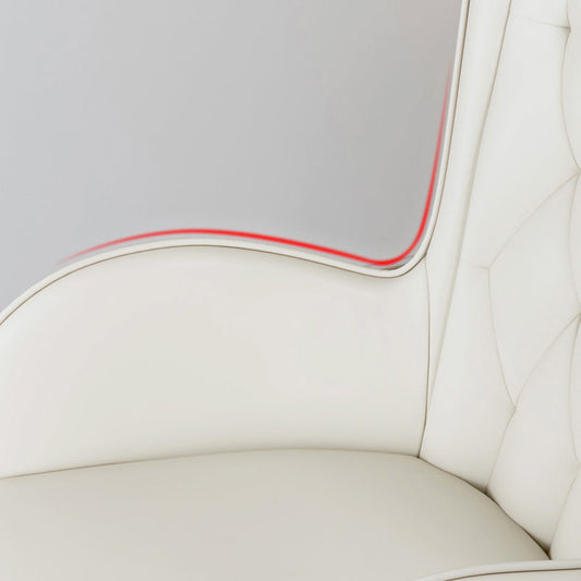 Nordic Metal Dining Room Chair Upholstered Linen Fabric Arm Single Chair for Restaurant Clearhalo ' kitchen&dining_furn' 'Dining Chairs' 'Dining Tables & Seating' 'dining_chair' 'furn' 'furn_dining_chair' 'Furniture' 'furniture_dining_chair' 'Kitchen & Dining Furniture' 'kitchen' 4343994