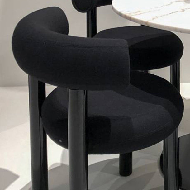 Contemporary Upholstered Armless Dining Chairs Open Back Dining Side Chairs for Home Clearhalo ' kitchen&dining_furn' 'Dining Chairs' 'Dining Tables & Seating' 'dining_chair' 'furn' 'furn_dining_chair' 'Furniture' 'furniture_dining_chair' 'Kitchen & Dining Furniture' 'kitchen' 4344013