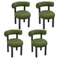 Contemporary Upholstered Armless Dining Chairs Open Back Dining Side Chairs for Home Green 4 Piece Set Clearhalo ' kitchen&dining_furn' 'Dining Chairs' 'Dining Tables & Seating' 'dining_chair' 'furn' 'furn_dining_chair' 'Furniture' 'furniture_dining_chair' 'Kitchen & Dining Furniture' 'kitchen' 4344014