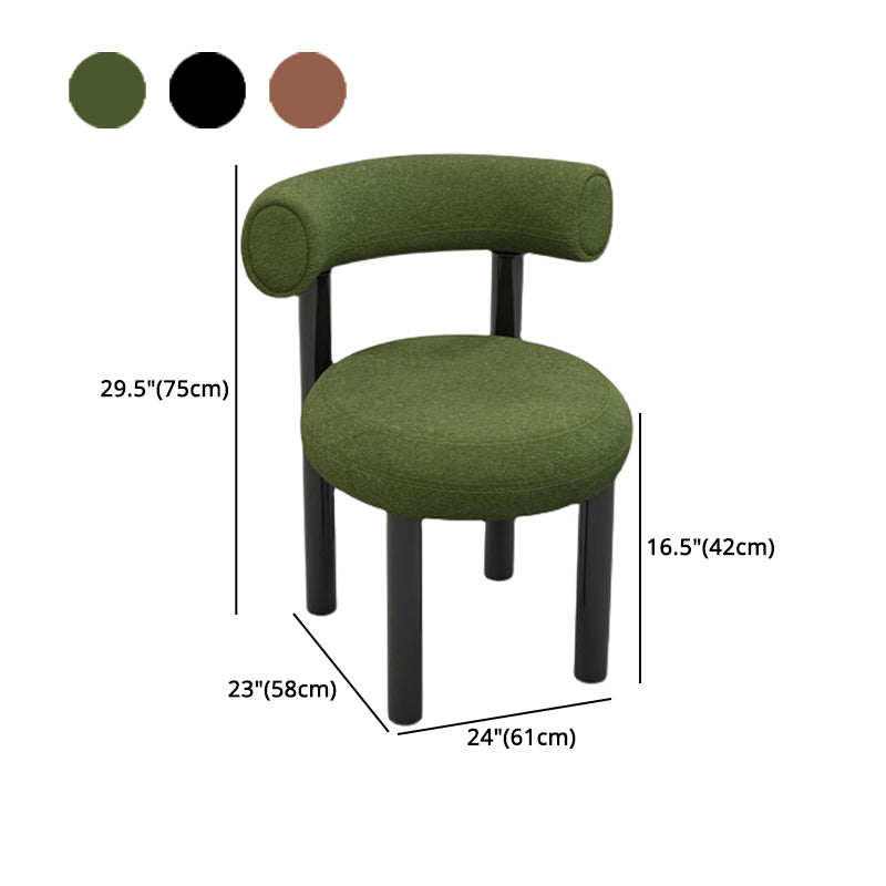 Contemporary Upholstered Armless Dining Chairs Open Back Dining Side Chairs for Home Clearhalo ' kitchen&dining_furn' 'Dining Chairs' 'Dining Tables & Seating' 'dining_chair' 'furn' 'furn_dining_chair' 'Furniture' 'furniture_dining_chair' 'Kitchen & Dining Furniture' 'kitchen' 4344015
