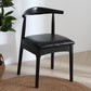 Scandinavian Home Side Chair Upholstered Open Back Wood Dining Room Chair Black 1 Piece Black Clearhalo ' kitchen&dining_furn' 'Dining Chairs' 'Dining Tables & Seating' 'dining_chair' 'furn' 'furn_dining_chair' 'Furniture' 'furniture_dining_chair' 'Kitchen & Dining Furniture' 'kitchen' 4344017