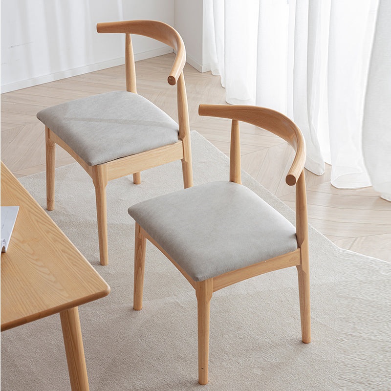 Scandinavian Home Side Chair Upholstered Open Back Wood Dining Room Chair Clearhalo ' kitchen&dining_furn' 'Dining Chairs' 'Dining Tables & Seating' 'dining_chair' 'furn' 'furn_dining_chair' 'Furniture' 'furniture_dining_chair' 'Kitchen & Dining Furniture' 'kitchen' 4344018