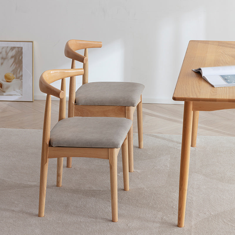 Scandinavian Home Side Chair Upholstered Open Back Wood Dining Room Chair Clearhalo ' kitchen&dining_furn' 'Dining Chairs' 'Dining Tables & Seating' 'dining_chair' 'furn' 'furn_dining_chair' 'Furniture' 'furniture_dining_chair' 'Kitchen & Dining Furniture' 'kitchen' 4344020