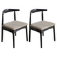 Scandinavian Home Side Chair Upholstered Open Back Wood Dining Room Chair Grey 2 Piece Set Black Clearhalo ' kitchen&dining_furn' 'Dining Chairs' 'Dining Tables & Seating' 'dining_chair' 'furn' 'furn_dining_chair' 'Furniture' 'furniture_dining_chair' 'Kitchen & Dining Furniture' 'kitchen' 4344024