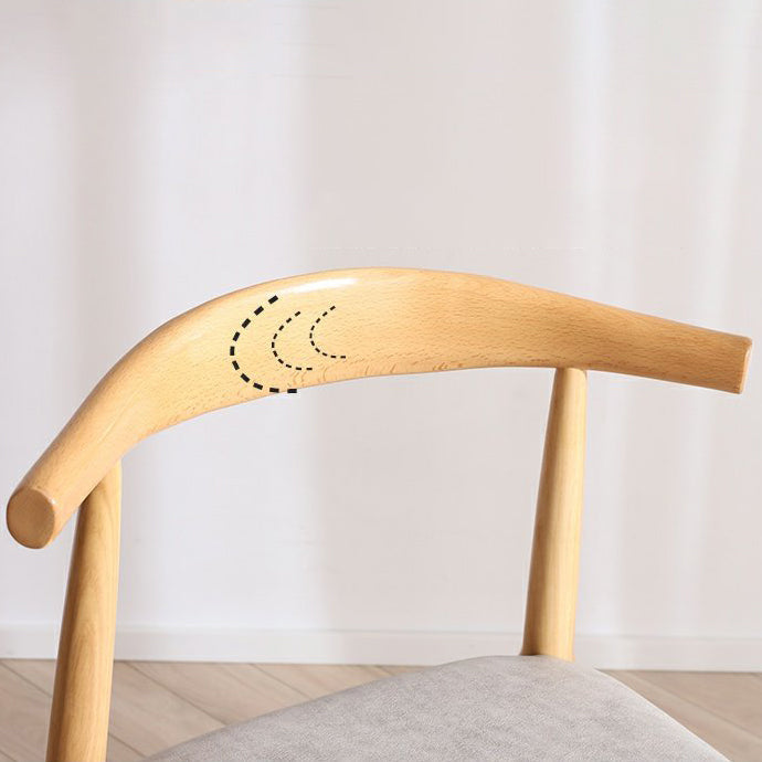 Scandinavian Home Side Chair Upholstered Open Back Wood Dining Room Chair Clearhalo ' kitchen&dining_furn' 'Dining Chairs' 'Dining Tables & Seating' 'dining_chair' 'furn' 'furn_dining_chair' 'Furniture' 'furniture_dining_chair' 'Kitchen & Dining Furniture' 'kitchen' 4344028