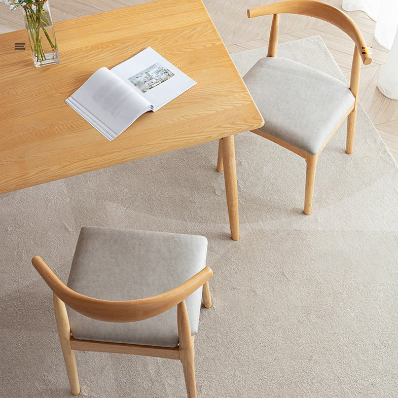 Scandinavian Home Side Chair Upholstered Open Back Wood Dining Room Chair Clearhalo ' kitchen&dining_furn' 'Dining Chairs' 'Dining Tables & Seating' 'dining_chair' 'furn' 'furn_dining_chair' 'Furniture' 'furniture_dining_chair' 'Kitchen & Dining Furniture' 'kitchen' 4344034
