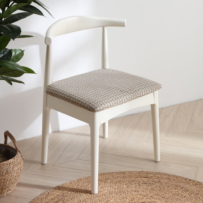 Scandinavian Home Side Chair Upholstered Open Back Wood Dining Room Chair Grey 1 Piece White Clearhalo ' kitchen&dining_furn' 'Dining Chairs' 'Dining Tables & Seating' 'dining_chair' 'furn' 'furn_dining_chair' 'Furniture' 'furniture_dining_chair' 'Kitchen & Dining Furniture' 'kitchen' 4344035