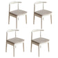 Scandinavian Home Side Chair Upholstered Open Back Wood Dining Room Chair Grey 4 Piece Set White Clearhalo ' kitchen&dining_furn' 'Dining Chairs' 'Dining Tables & Seating' 'dining_chair' 'furn' 'furn_dining_chair' 'Furniture' 'furniture_dining_chair' 'Kitchen & Dining Furniture' 'kitchen' 4344037