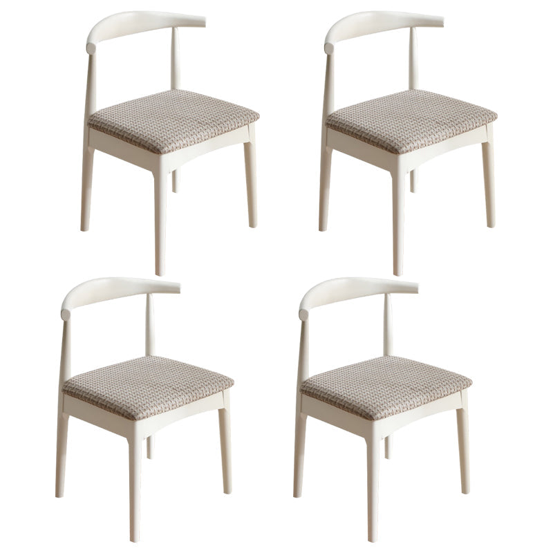 Scandinavian Home Side Chair Upholstered Open Back Wood Dining Room Chair Grey 4 Piece Set White Clearhalo ' kitchen&dining_furn' 'Dining Chairs' 'Dining Tables & Seating' 'dining_chair' 'furn' 'furn_dining_chair' 'Furniture' 'furniture_dining_chair' 'Kitchen & Dining Furniture' 'kitchen' 4344037