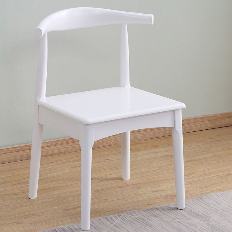 Scandinavian Home Side Chair Upholstered Open Back Wood Dining Room Chair Natural 1 Piece White Clearhalo ' kitchen&dining_furn' 'Dining Chairs' 'Dining Tables & Seating' 'dining_chair' 'furn' 'furn_dining_chair' 'Furniture' 'furniture_dining_chair' 'Kitchen & Dining Furniture' 'kitchen' 4344038