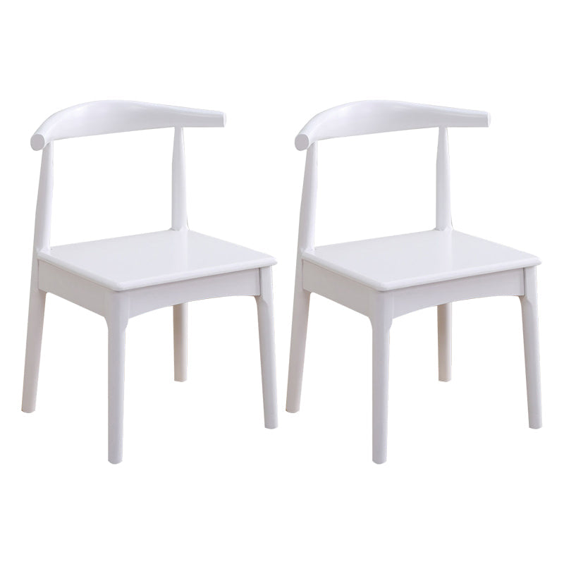 Scandinavian Home Side Chair Upholstered Open Back Wood Dining Room Chair Natural 2 Piece Set White Clearhalo ' kitchen&dining_furn' 'Dining Chairs' 'Dining Tables & Seating' 'dining_chair' 'furn' 'furn_dining_chair' 'Furniture' 'furniture_dining_chair' 'Kitchen & Dining Furniture' 'kitchen' 4344039