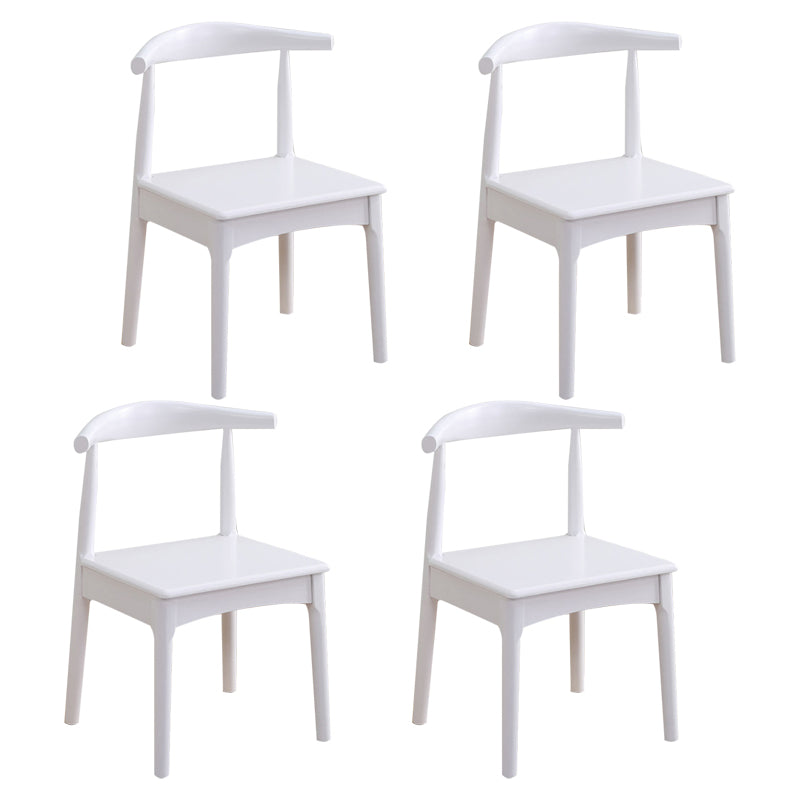 Scandinavian Home Side Chair Upholstered Open Back Wood Dining Room Chair Natural 4 Piece Set White Clearhalo ' kitchen&dining_furn' 'Dining Chairs' 'Dining Tables & Seating' 'dining_chair' 'furn' 'furn_dining_chair' 'Furniture' 'furniture_dining_chair' 'Kitchen & Dining Furniture' 'kitchen' 4344040