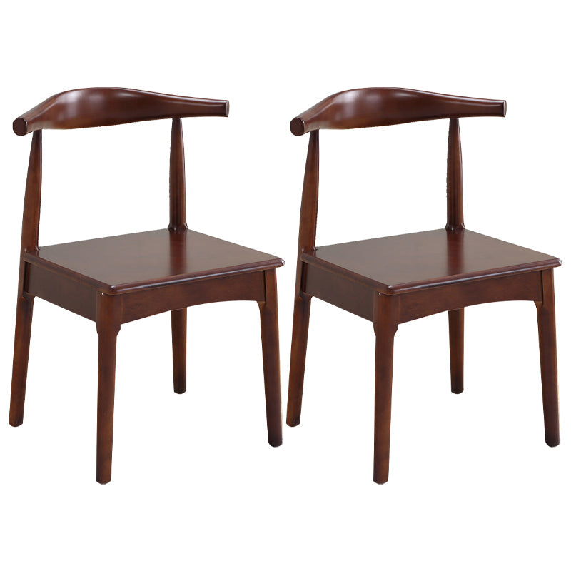 Scandinavian Home Side Chair Upholstered Open Back Wood Dining Room Chair Natural 2 Piece Set Walnut Clearhalo ' kitchen&dining_furn' 'Dining Chairs' 'Dining Tables & Seating' 'dining_chair' 'furn' 'furn_dining_chair' 'Furniture' 'furniture_dining_chair' 'Kitchen & Dining Furniture' 'kitchen' 4344048