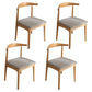 Scandinavian Home Side Chair Upholstered Open Back Wood Dining Room Chair Grey 4 Piece Set Natural Wood Clearhalo ' kitchen&dining_furn' 'Dining Chairs' 'Dining Tables & Seating' 'dining_chair' 'furn' 'furn_dining_chair' 'Furniture' 'furniture_dining_chair' 'Kitchen & Dining Furniture' 'kitchen' 4344055
