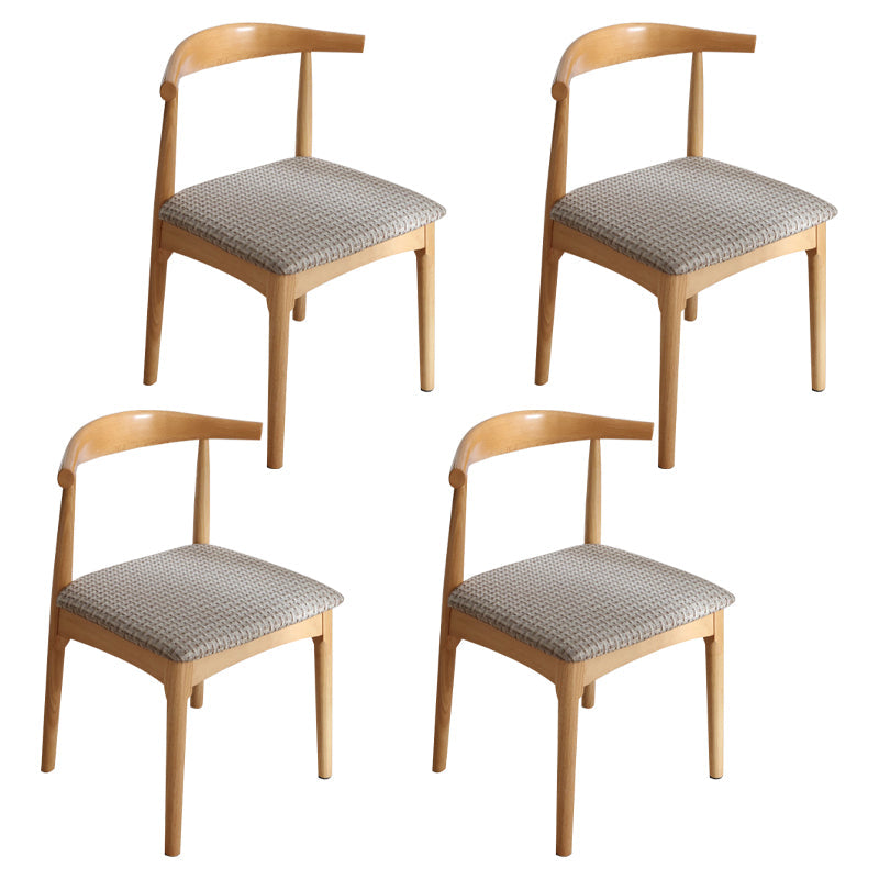 Scandinavian Home Side Chair Upholstered Open Back Wood Dining Room Chair Grey 4 Piece Set Natural Wood Clearhalo ' kitchen&dining_furn' 'Dining Chairs' 'Dining Tables & Seating' 'dining_chair' 'furn' 'furn_dining_chair' 'Furniture' 'furniture_dining_chair' 'Kitchen & Dining Furniture' 'kitchen' 4344055