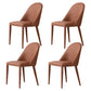 Contemporary Style Metal Dining Chair Parsons Armless Dining Side Chairs for Kitchen Orange 4 Piece Set Clearhalo ' kitchen&dining_furn' 'Dining Chairs' 'Dining Tables & Seating' 'dining_chair' 'furn' 'furn_dining_chair' 'Furniture' 'furniture_dining_chair' 'Kitchen & Dining Furniture' 'kitchen' 4344097