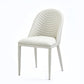Contemporary Style Metal Dining Chair Parsons Armless Dining Side Chairs for Kitchen Off-White 1 Piece Clearhalo ' kitchen&dining_furn' 'Dining Chairs' 'Dining Tables & Seating' 'dining_chair' 'furn' 'furn_dining_chair' 'Furniture' 'furniture_dining_chair' 'Kitchen & Dining Furniture' 'kitchen' 4344102