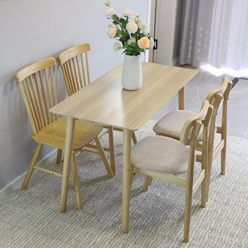 Upholstered Armless Dining Chairs Rattan Side Chairs with Wood Legs (Set of 2) Clearhalo ' kitchen&dining_furn' 'Dining Chairs' 'Dining Tables & Seating' 'dining_chair' 'furn' 'furn_dining_chair' 'Furniture' 'furniture_dining_chair' 'Kitchen & Dining Furniture' 'kitchen' 4344131