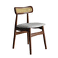 Upholstered Armless Dining Chairs Rattan Side Chairs with Wood Legs (Set of 2) Clearhalo ' kitchen&dining_furn' 'Dining Chairs' 'Dining Tables & Seating' 'dining_chair' 'furn' 'furn_dining_chair' 'Furniture' 'furniture_dining_chair' 'Kitchen & Dining Furniture' 'kitchen' 4344133