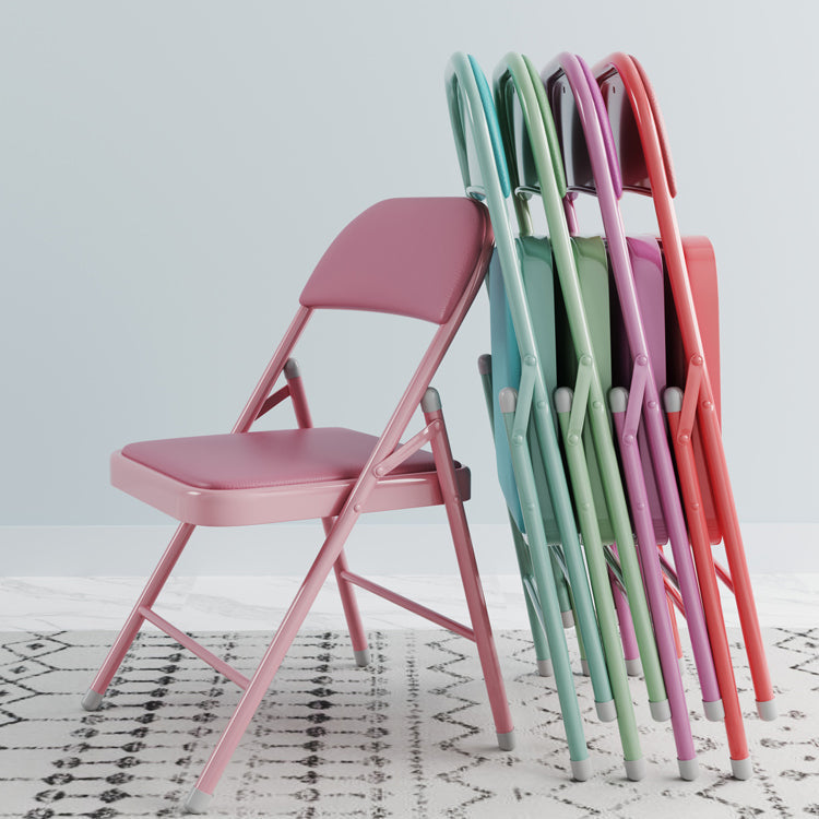 Matte Finish Upholstered Folding Side Chair Contemporary Open Back Dining Chair Clearhalo ' kitchen&dining_furn' 'Dining Chairs' 'Dining Tables & Seating' 'dining_chair' 'furn' 'furn_dining_chair' 'Furniture' 'furniture_dining_chair' 'Kitchen & Dining Furniture' 'kitchen' 4344142