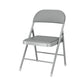 Matte Finish Upholstered Folding Side Chair Contemporary Open Back Dining Chair Grey 1 Piece Clearhalo ' kitchen&dining_furn' 'Dining Chairs' 'Dining Tables & Seating' 'dining_chair' 'furn' 'furn_dining_chair' 'Furniture' 'furniture_dining_chair' 'Kitchen & Dining Furniture' 'kitchen' 4344147