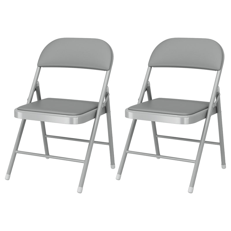 Matte Finish Upholstered Folding Side Chair Contemporary Open Back Dining Chair Grey 2 Piece Set Clearhalo ' kitchen&dining_furn' 'Dining Chairs' 'Dining Tables & Seating' 'dining_chair' 'furn' 'furn_dining_chair' 'Furniture' 'furniture_dining_chair' 'Kitchen & Dining Furniture' 'kitchen' 4344148