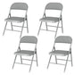 Matte Finish Upholstered Folding Side Chair Contemporary Open Back Dining Chair Grey 4 Piece Set Clearhalo ' kitchen&dining_furn' 'Dining Chairs' 'Dining Tables & Seating' 'dining_chair' 'furn' 'furn_dining_chair' 'Furniture' 'furniture_dining_chair' 'Kitchen & Dining Furniture' 'kitchen' 4344150