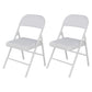 Matte Finish Upholstered Folding Side Chair Contemporary Open Back Dining Chair White 2 Piece Set Clearhalo ' kitchen&dining_furn' 'Dining Chairs' 'Dining Tables & Seating' 'dining_chair' 'furn' 'furn_dining_chair' 'Furniture' 'furniture_dining_chair' 'Kitchen & Dining Furniture' 'kitchen' 4344154