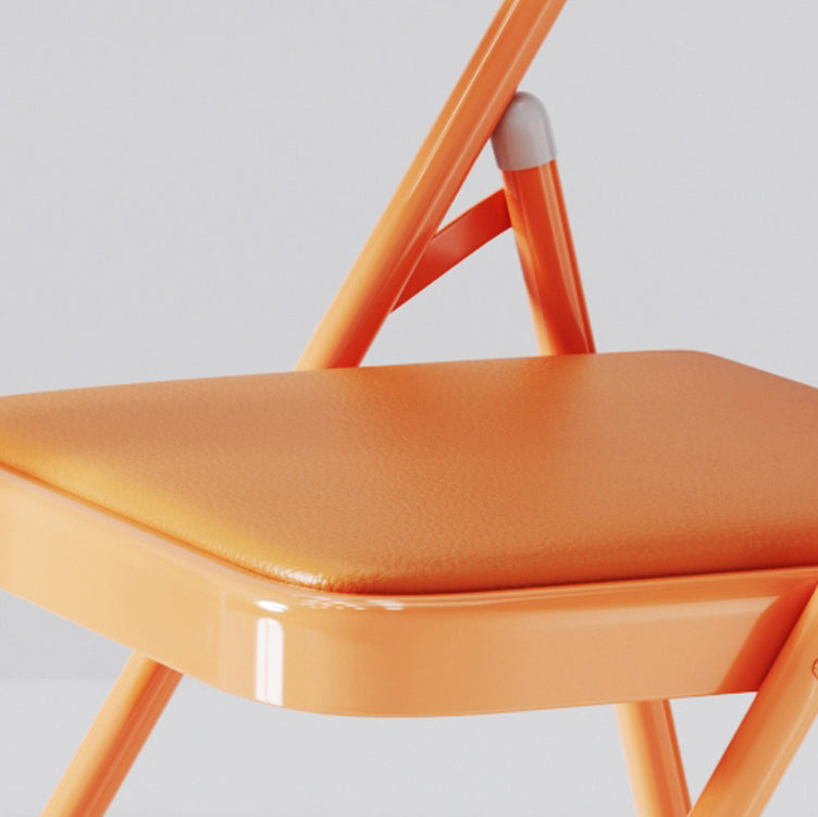 Matte Finish Upholstered Folding Side Chair Contemporary Open Back Dining Chair Clearhalo ' kitchen&dining_furn' 'Dining Chairs' 'Dining Tables & Seating' 'dining_chair' 'furn' 'furn_dining_chair' 'Furniture' 'furniture_dining_chair' 'Kitchen & Dining Furniture' 'kitchen' 4344155