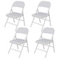 Matte Finish Upholstered Folding Side Chair Contemporary Open Back Dining Chair White 4 Piece Set Clearhalo ' kitchen&dining_furn' 'Dining Chairs' 'Dining Tables & Seating' 'dining_chair' 'furn' 'furn_dining_chair' 'Furniture' 'furniture_dining_chair' 'Kitchen & Dining Furniture' 'kitchen' 4344157
