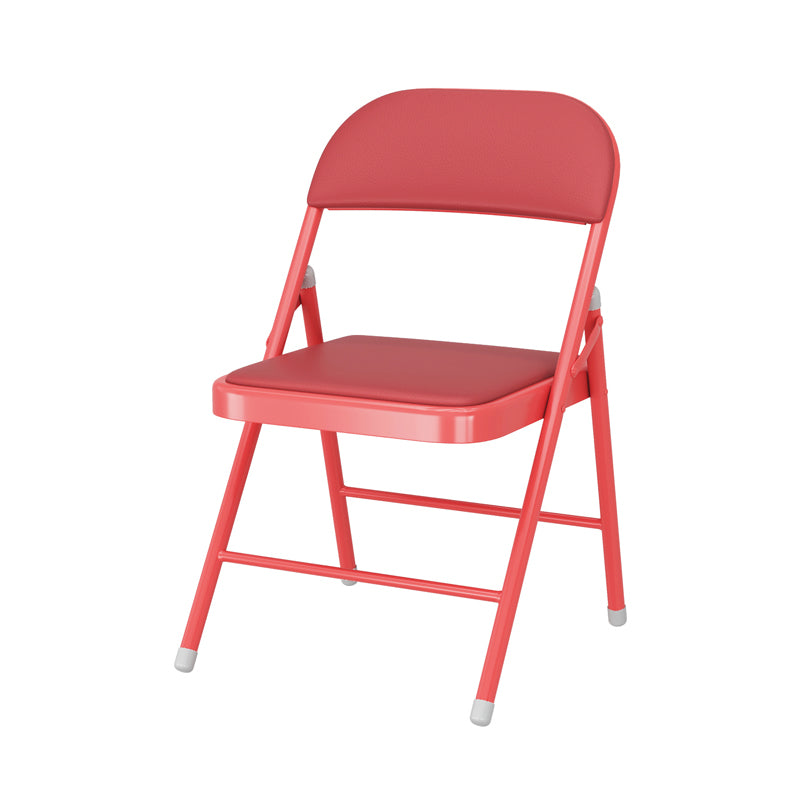 Matte Finish Upholstered Folding Side Chair Contemporary Open Back Dining Chair Red 1 Piece Clearhalo ' kitchen&dining_furn' 'Dining Chairs' 'Dining Tables & Seating' 'dining_chair' 'furn' 'furn_dining_chair' 'Furniture' 'furniture_dining_chair' 'Kitchen & Dining Furniture' 'kitchen' 4344158