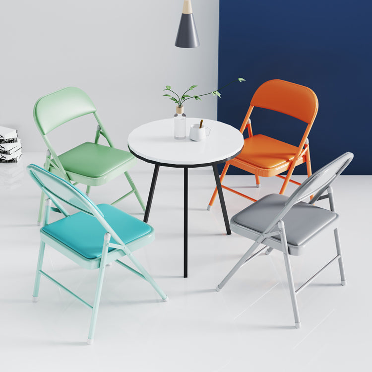 Matte Finish Upholstered Folding Side Chair Contemporary Open Back Dining Chair Clearhalo ' kitchen&dining_furn' 'Dining Chairs' 'Dining Tables & Seating' 'dining_chair' 'furn' 'furn_dining_chair' 'Furniture' 'furniture_dining_chair' 'Kitchen & Dining Furniture' 'kitchen' 4344161