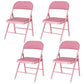 Matte Finish Upholstered Folding Side Chair Contemporary Open Back Dining Chair Pink 4 Piece Set Clearhalo ' kitchen&dining_furn' 'Dining Chairs' 'Dining Tables & Seating' 'dining_chair' 'furn' 'furn_dining_chair' 'Furniture' 'furniture_dining_chair' 'Kitchen & Dining Furniture' 'kitchen' 4344165