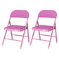 Matte Finish Upholstered Folding Side Chair Contemporary Open Back Dining Chair Purple 2 Piece Set Clearhalo ' kitchen&dining_furn' 'Dining Chairs' 'Dining Tables & Seating' 'dining_chair' 'furn' 'furn_dining_chair' 'Furniture' 'furniture_dining_chair' 'Kitchen & Dining Furniture' 'kitchen' 4344176