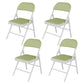 Matte Finish Upholstered Folding Side Chair Contemporary Open Back Dining Chair Light Green 4 Piece Set Clearhalo ' kitchen&dining_furn' 'Dining Chairs' 'Dining Tables & Seating' 'dining_chair' 'furn' 'furn_dining_chair' 'Furniture' 'furniture_dining_chair' 'Kitchen & Dining Furniture' 'kitchen' 4344180