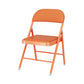 Matte Finish Upholstered Folding Side Chair Contemporary Open Back Dining Chair Orange 1 Piece Clearhalo ' kitchen&dining_furn' 'Dining Chairs' 'Dining Tables & Seating' 'dining_chair' 'furn' 'furn_dining_chair' 'Furniture' 'furniture_dining_chair' 'Kitchen & Dining Furniture' 'kitchen' 4344184