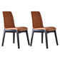 Upholstered Industrial Home Side Chair Parsons Matte Finish Dining Chair (Set of 2) Orange Clearhalo ' kitchen&dining_furn' 'Dining Chairs' 'Dining Tables & Seating' 'dining_chair' 'furn' 'furn_dining_chair' 'Furniture' 'furniture_dining_chair' 'Kitchen & Dining Furniture' 'kitchen' 4344191