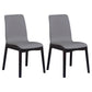 Upholstered Industrial Home Side Chair Parsons Matte Finish Dining Chair (Set of 2) Silver Gray Clearhalo ' kitchen&dining_furn' 'Dining Chairs' 'Dining Tables & Seating' 'dining_chair' 'furn' 'furn_dining_chair' 'Furniture' 'furniture_dining_chair' 'Kitchen & Dining Furniture' 'kitchen' 4344198