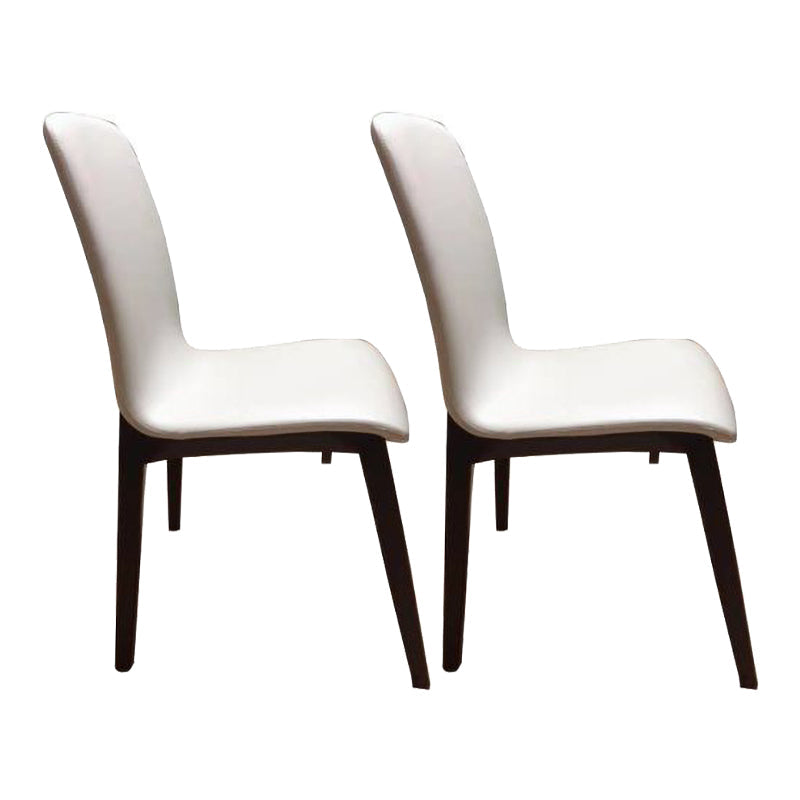 Upholstered Industrial Home Side Chair Parsons Matte Finish Dining Chair (Set of 2) Off-White Clearhalo ' kitchen&dining_furn' 'Dining Chairs' 'Dining Tables & Seating' 'dining_chair' 'furn' 'furn_dining_chair' 'Furniture' 'furniture_dining_chair' 'Kitchen & Dining Furniture' 'kitchen' 4344206