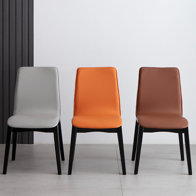 Upholstered Industrial Home Side Chair Parsons Matte Finish Dining Chair (Set of 2) Clearhalo ' kitchen&dining_furn' 'Dining Chairs' 'Dining Tables & Seating' 'dining_chair' 'furn' 'furn_dining_chair' 'Furniture' 'furniture_dining_chair' 'Kitchen & Dining Furniture' 'kitchen' 4344208