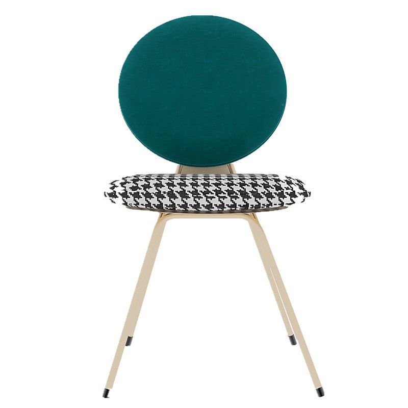 Nordic Style Metal Dining Room Chairs Open Back Side Armless Chair for Home Use Clearhalo ' kitchen&dining_furn' 'Dining Chairs' 'Dining Tables & Seating' 'dining_chair' 'furn' 'furn_dining_chair' 'Furniture' 'furniture_dining_chair' 'Kitchen & Dining Furniture' 'kitchen' 4344254