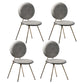 Nordic Style Metal Dining Room Chairs Open Back Side Armless Chair for Home Use Light Gray 4 Piece Set Clearhalo ' kitchen&dining_furn' 'Dining Chairs' 'Dining Tables & Seating' 'dining_chair' 'furn' 'furn_dining_chair' 'Furniture' 'furniture_dining_chair' 'Kitchen & Dining Furniture' 'kitchen' 4344255