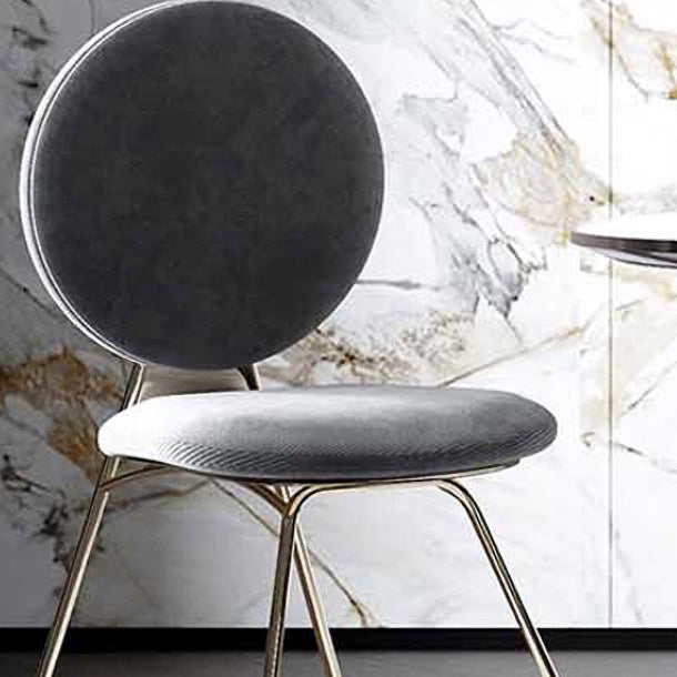 Nordic Style Metal Dining Room Chairs Open Back Side Armless Chair for Home Use Clearhalo ' kitchen&dining_furn' 'Dining Chairs' 'Dining Tables & Seating' 'dining_chair' 'furn' 'furn_dining_chair' 'Furniture' 'furniture_dining_chair' 'Kitchen & Dining Furniture' 'kitchen' 4344256